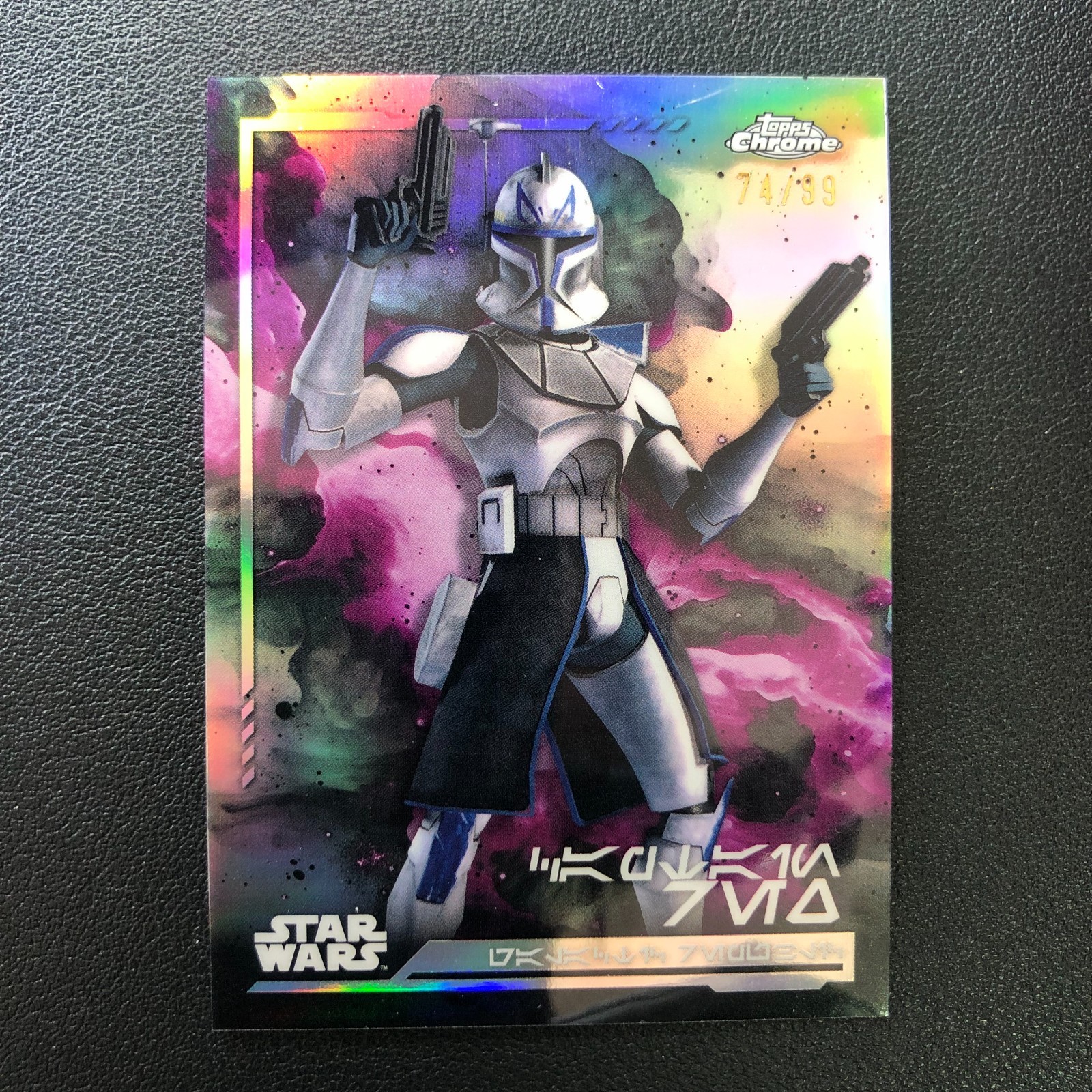 2024 Topps Chrome Star Wars Captain Rex Aurebesh Variation SP /99
