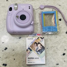 Fujifilm Instax Mini 11 Instant Camera Purple Lilac Lavender W/ Mermaid Film