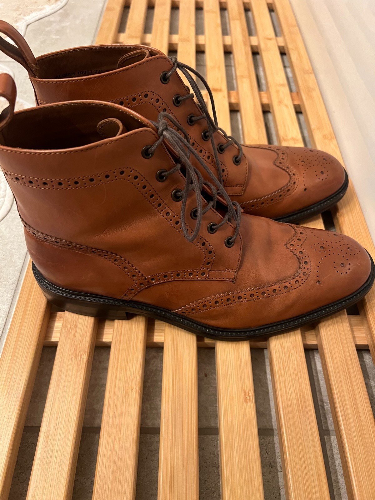 Moral Code Jaques Wingtip Boot 11 British Tan Exc… - image 2