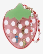 Strawberry Shortcake And Friends Necklaces set of 4 in case W/bead Handle new