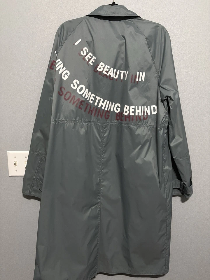 RRP €1200 VALENTINO VLTN Long Rain Wind Coat Size M IT48 US38 Printed Hooded - Image 2 of 4