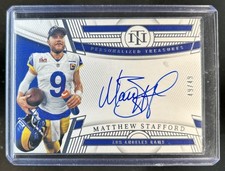 2022 National Treasures Matthew Stafford Personalized Treasures Auto #49/49
