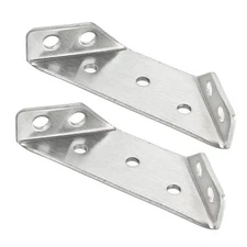 3Pack 60x32mm 135 Degree Angle Shelf Bracket Aluminum Corner Joint Brace Silver