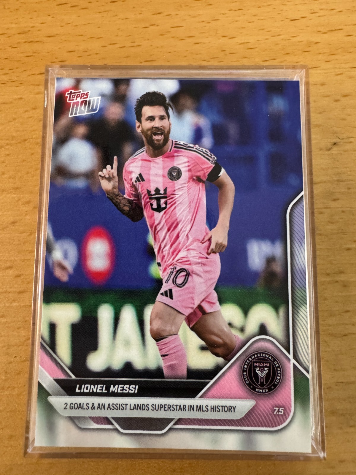 2025 Topps Now MLS #60 Lionel Messi Inter Miami