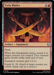 Twin Blades 157 Foil - Avatar: The Last Airbender MTG Uncommon
