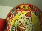 Vintage  US Metal Toy Mfg. Co. Pan Clapper Clown Noise Maker RUSTY,   USED — photo 4