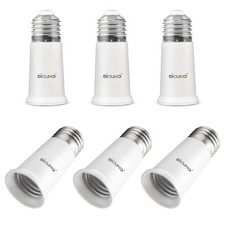 Dicuno E26 Socket Extender, E26 Standard Medium Base Lamp Bulb Socket Adapter of
