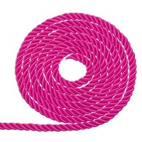Geflochtene Kordel FüR Trim, 5Mm/11 Yard Zierschnur Geflochtenes Seil, Rosarot