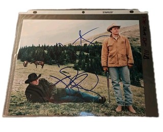 Vintage Original Autographed Brokeback Mountain Photo Signed By Jake And Heath