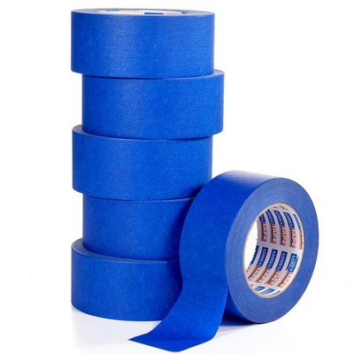 ADHES Upgrade Blue Painters Tape, Masking Tape for Painting 6 Rolls x 2 Inch ...