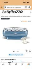 BaBylissPRO Nano Titanium Professional Hot Rollers Jumbo 1.5 - 12 PCS