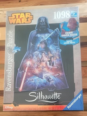 Ravensburger Star Wars Darth Vader Silhouette 1098 Pieces Shaped Jigsaw Sealed