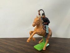 Vintage 1971 Britain Deetail Civil War Soldier on horse Made in England