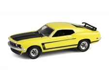 1969 Ford Mustang Boss 302 - Yellow Diecast 1:64 Scale Model - Greenlight 37320B