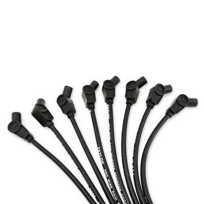 Taylor 70053, black, eight 135 degree, 8mm, universal, coil wire included, EACH