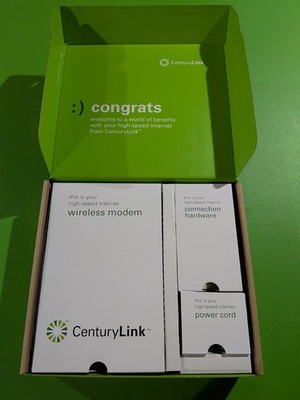 CenturyLink Zyxel C3000z DSL Router W/ AC Power Cord + Cables New Open ...