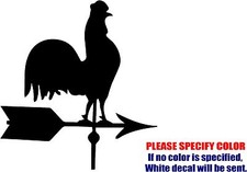 Vinyl Decal Sticker - Rooster Wind Weathervane Car Truck Bumper Window Fun 6"