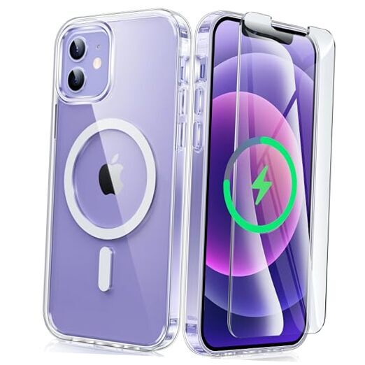 for iPhone 12 Case: Magnetic Military Grade Drop for iPhone 12(6.1 inch) Clear