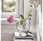 Ikea RÄFFELBJÖRK RAFFELBJORK Dual Vase, Mother-of-Pearl Rainbow Color 20cm - New