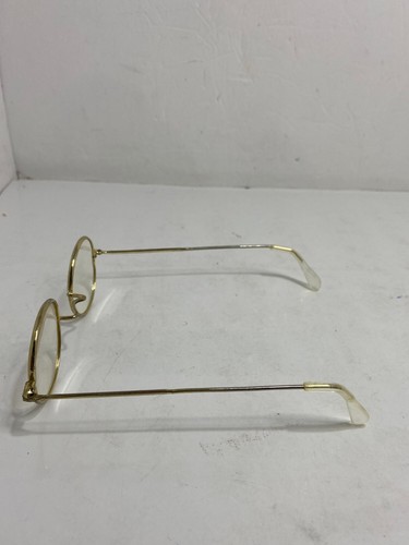 🌊 REPLACEMENT GOLD TONE SPECTACLES GLASSES WITH FAUX LENSES COSTUME HALLOWEEN - Picture 4 of 6