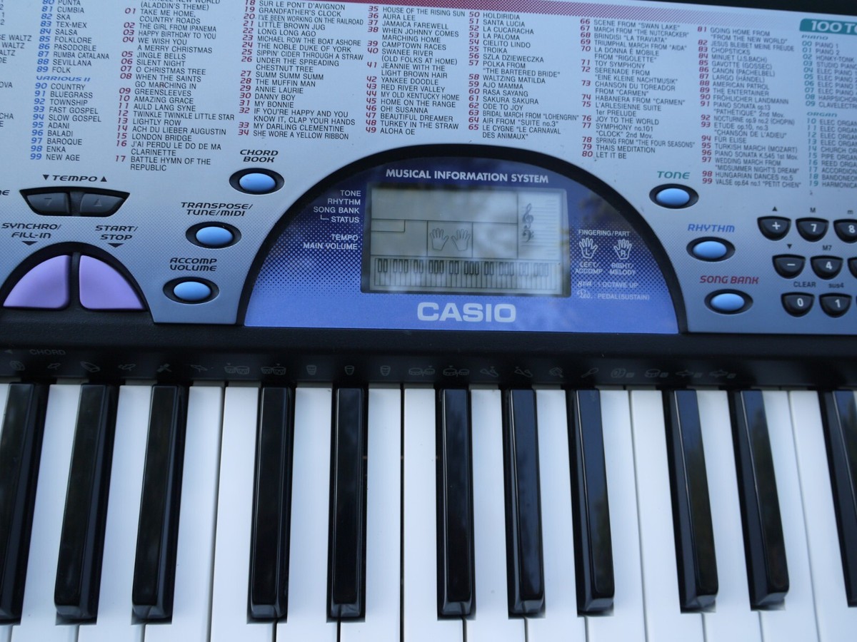 2001 Casio CTK-471 61-Key Synth MIDI 100 Sounds Songs