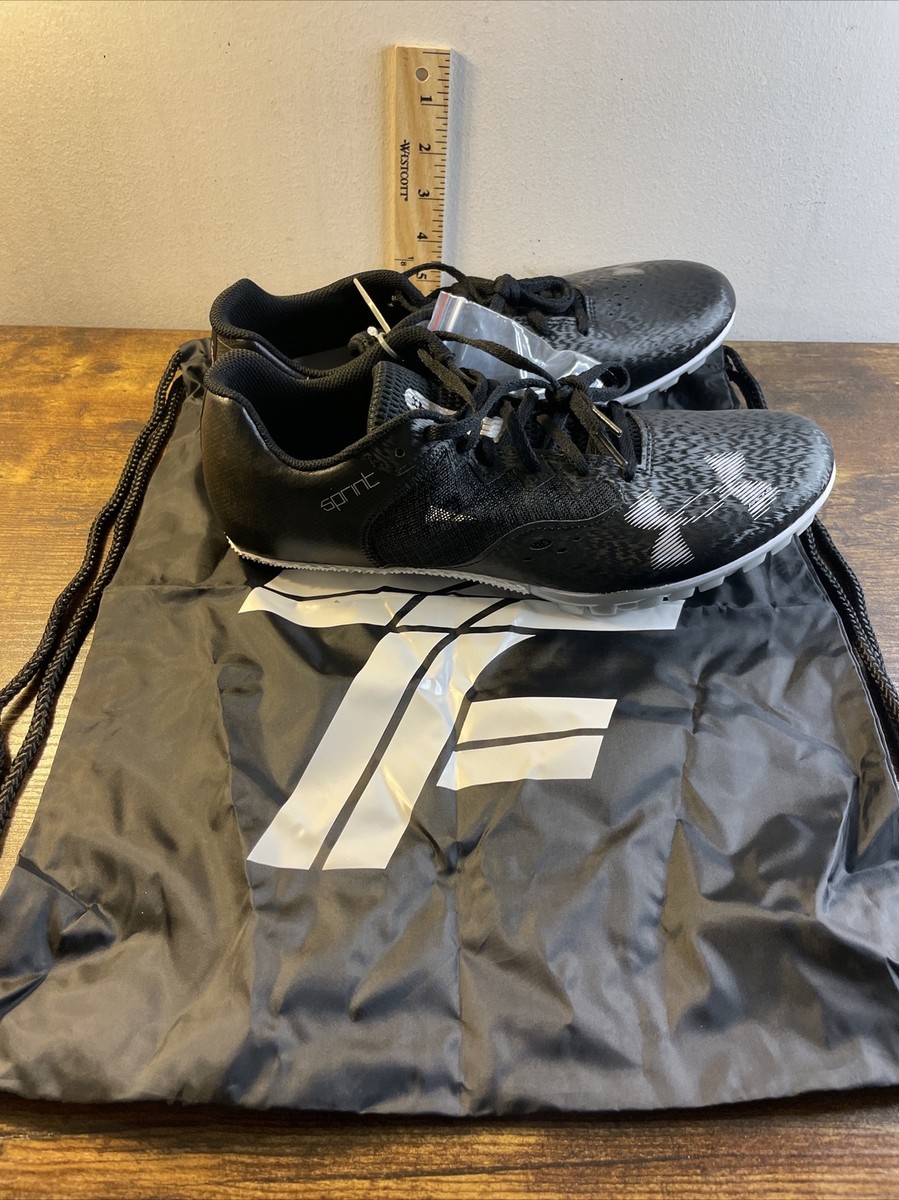 Under Armour U Kick Sprint 4 W/ Spikes W/ Bag Size 12 | eBay display picture 2