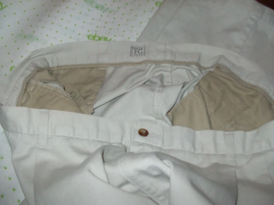 $60 FIELD GEAR CAQUI 40/30 pierna recta MARRÓN ARENA Pantalones de Trabajo MANCHA PIERNA PUÑOS Foto 2 de 4