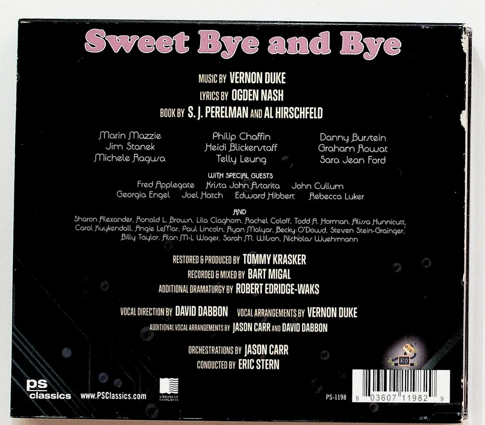 Sweet Bye And Bye Vernon Duke  Ogden Nash CD - Image 2 of 2