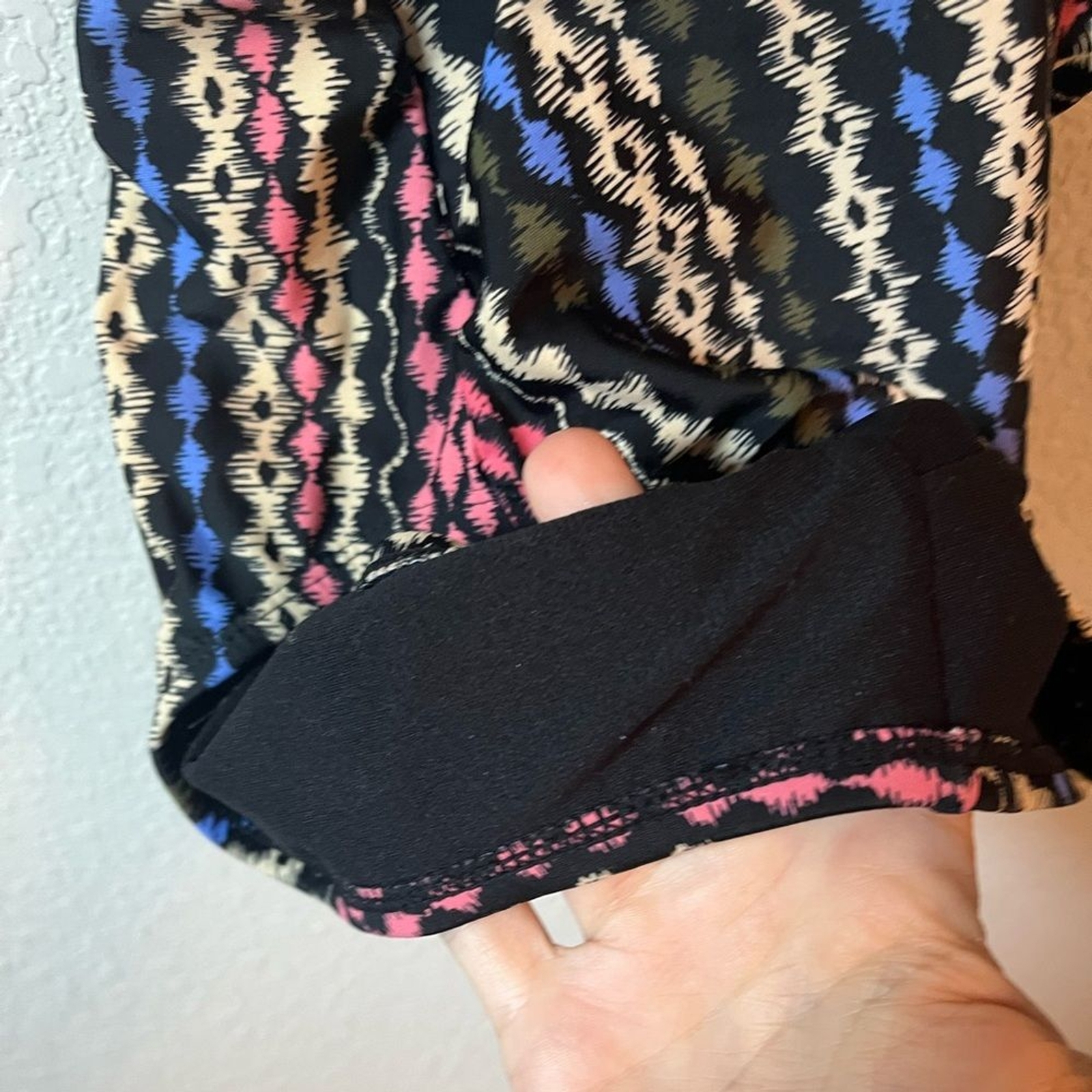 Multicolor crochet deep V Patterned Swimsuit cros… - image 4