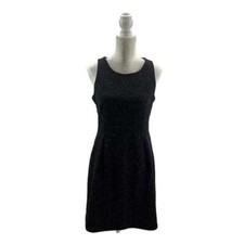 Old Navy Women’s Sheath Dress Speckled Flecked Exposed Zipper Sleeveless Size M