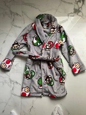 KIDS NINTENDO MARIO PLUSH ROBE SIZE 6