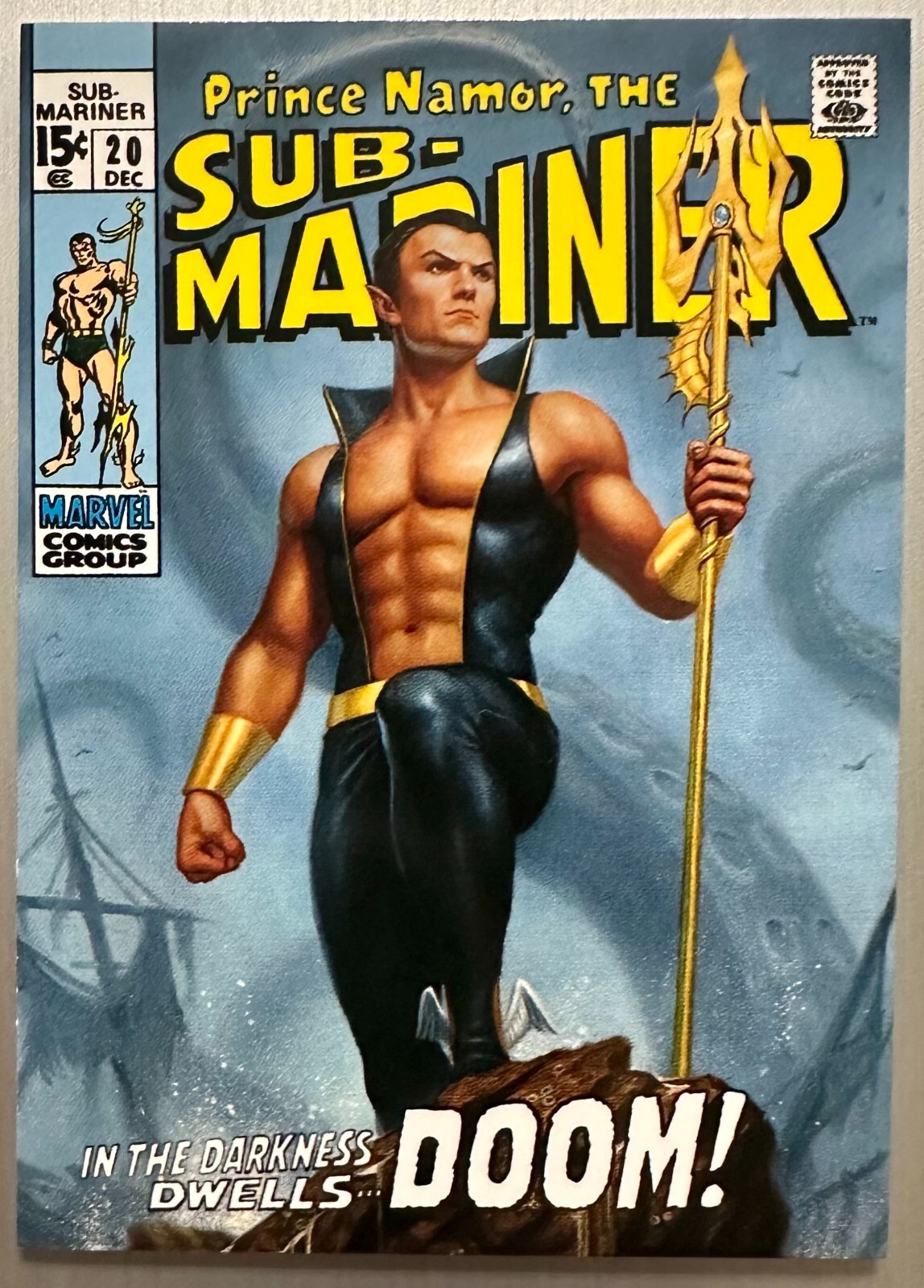 2022 UPPER DECK MARVEL MASTERPIECES ~ NAMOR ~ VARIANT COVER ~ #/1499