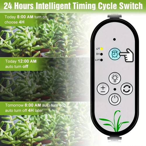 LED Wachstumlampe Pflanzenlampe Vollspektrum Pflanzenlicht Grow Light Timer USB - Bild 6 von 18