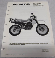 OEM 1994 94 HONDA XR650L XR 650L SET UP INSTRUCTION MANUAL 13 PAGES Z7-18G