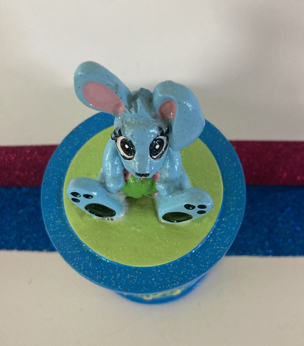 CLAIRE'S WISH FRIENDS TRINKET BOX RABBIT WITH LUCKY CLOVER GREEN
