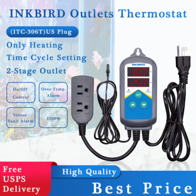 Inkbird Digital Aquarium Temperature Controller 110V 306 Heating Thermostat  Tank