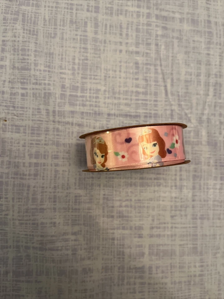 DISNEY ARTS & CRAFTS 7/8" X 9 FT SOFIA THE FIRST DECORATIVE RIBBON - Image 3 of 4