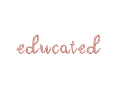 EDUCATED Cursive Letter Balloon Banner - Graduation Party Decorations ...