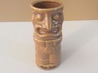 CHIKI TIKI Angst Brown Ceramic Mug Cup Vase Alligator Adventure Cup Beach Hut — photo 9
