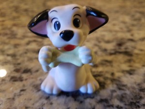 迪士尼101 斑点狗幼犬狗橡胶图与骨骼和移动手臂免费s H Ebay