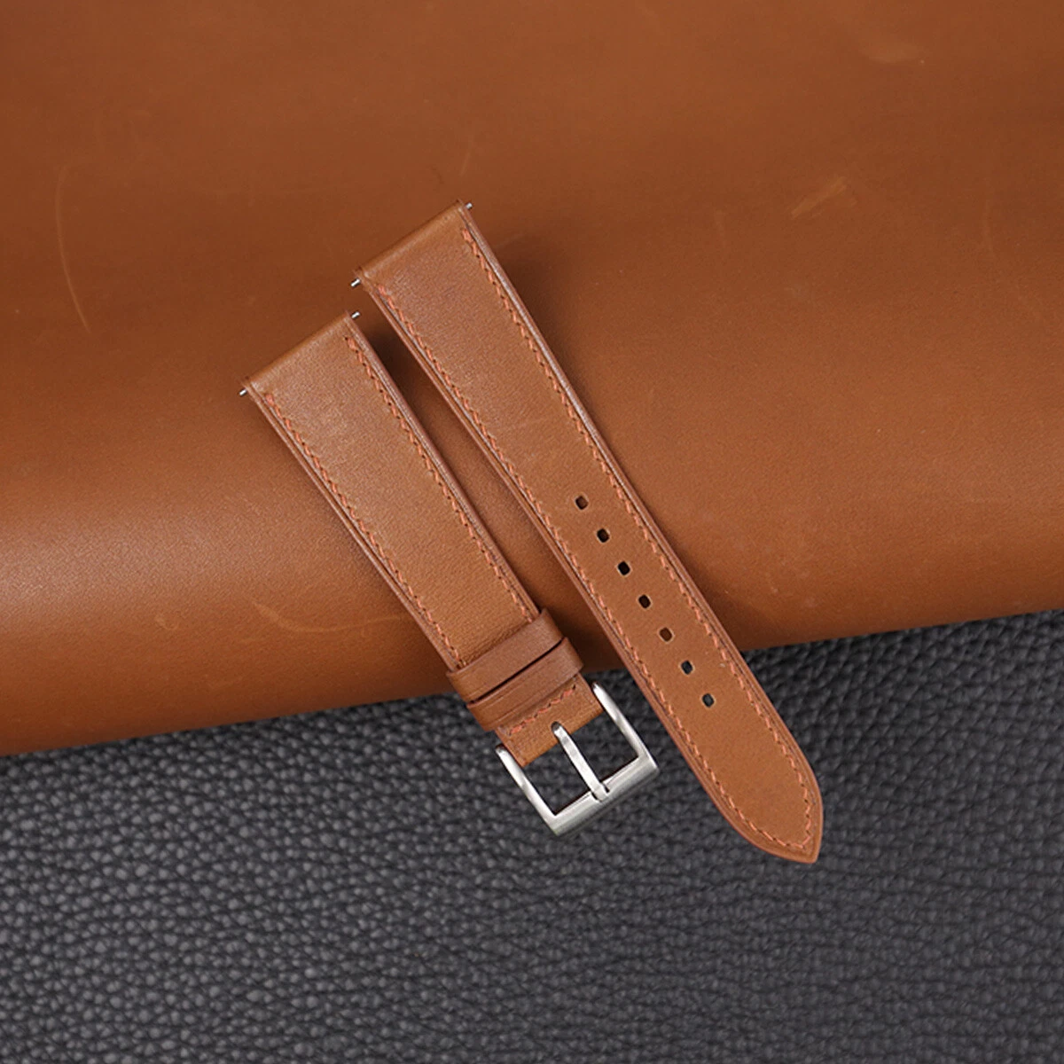 Light Brown Barenia Leather Watch Strap – North Straps