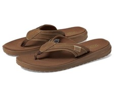 HEYDUDE Z5113 Unisex Saddle Brown Sami Slide Sandal Size M7 W9