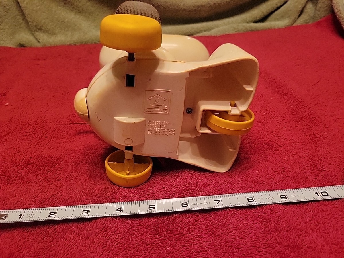 1958〜1966's スヌーピー 耳が回転するプラスチックおもちゃ 1972