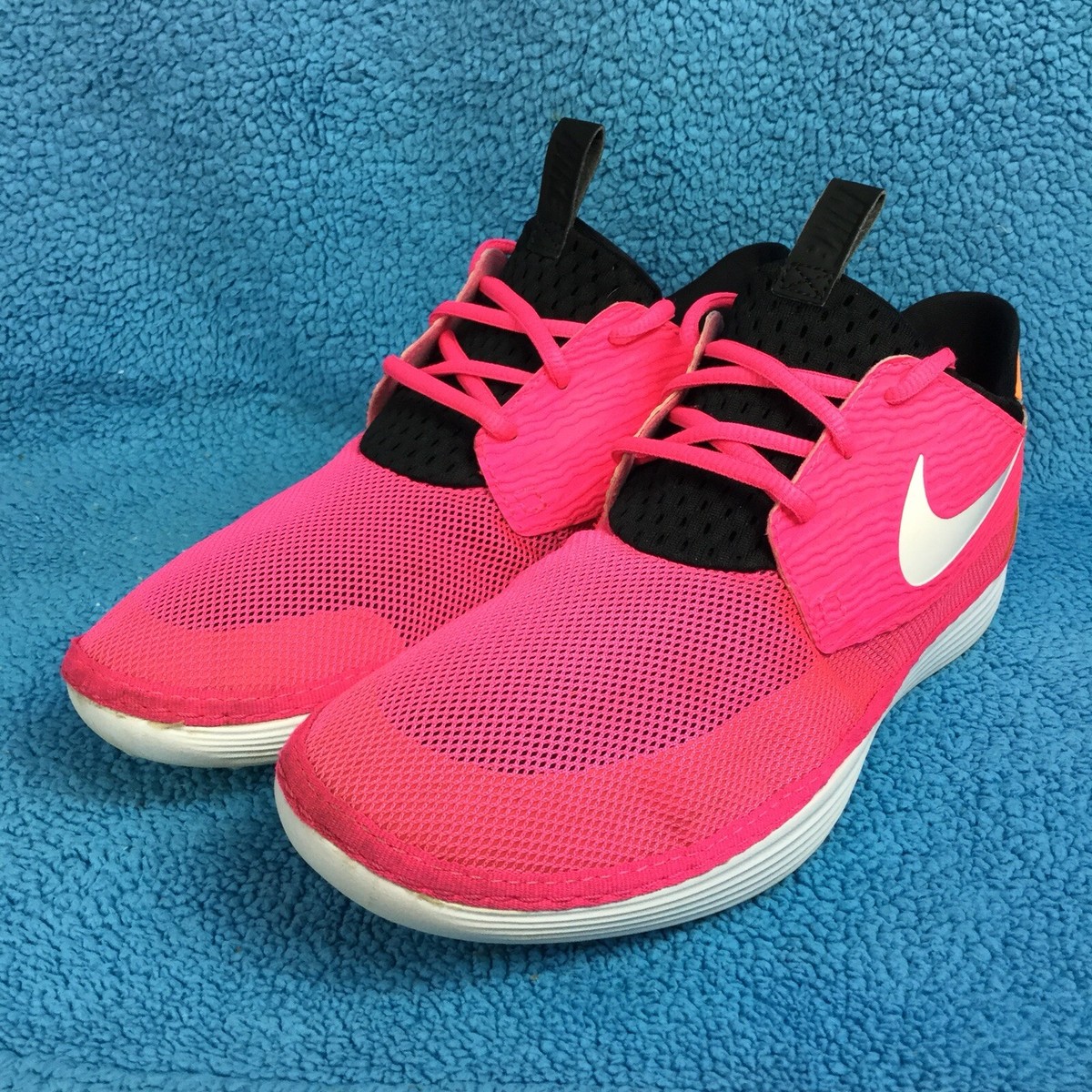 NIKE SOLARSOFT MOCCASIN Pink Flash White-Black-Atomic Orange 