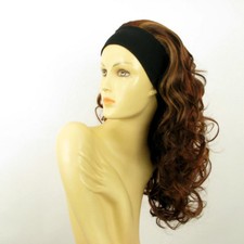 Perruque avec bandeau châtain cuivré méché blond clair ref butterfly en 33h130
