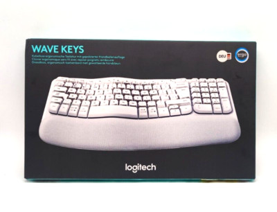 Logitech Wave Keys Ergonomische Tastatur - Weiß Deutsch DEFEKT!