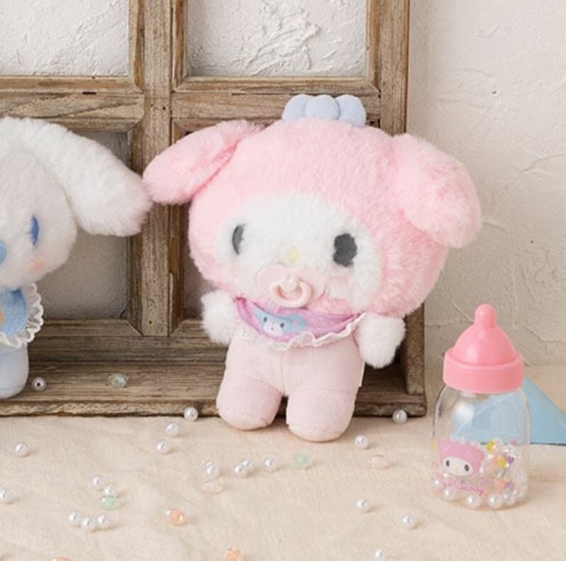 Sanrio Official My Melody Baby Plush Toy Baby Care Set Stuffed Toy ...
