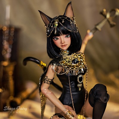 1/4 BJD Doll Girl Female Resin Joints Cat Animal Body Clothes Outfit Fantasy Toy