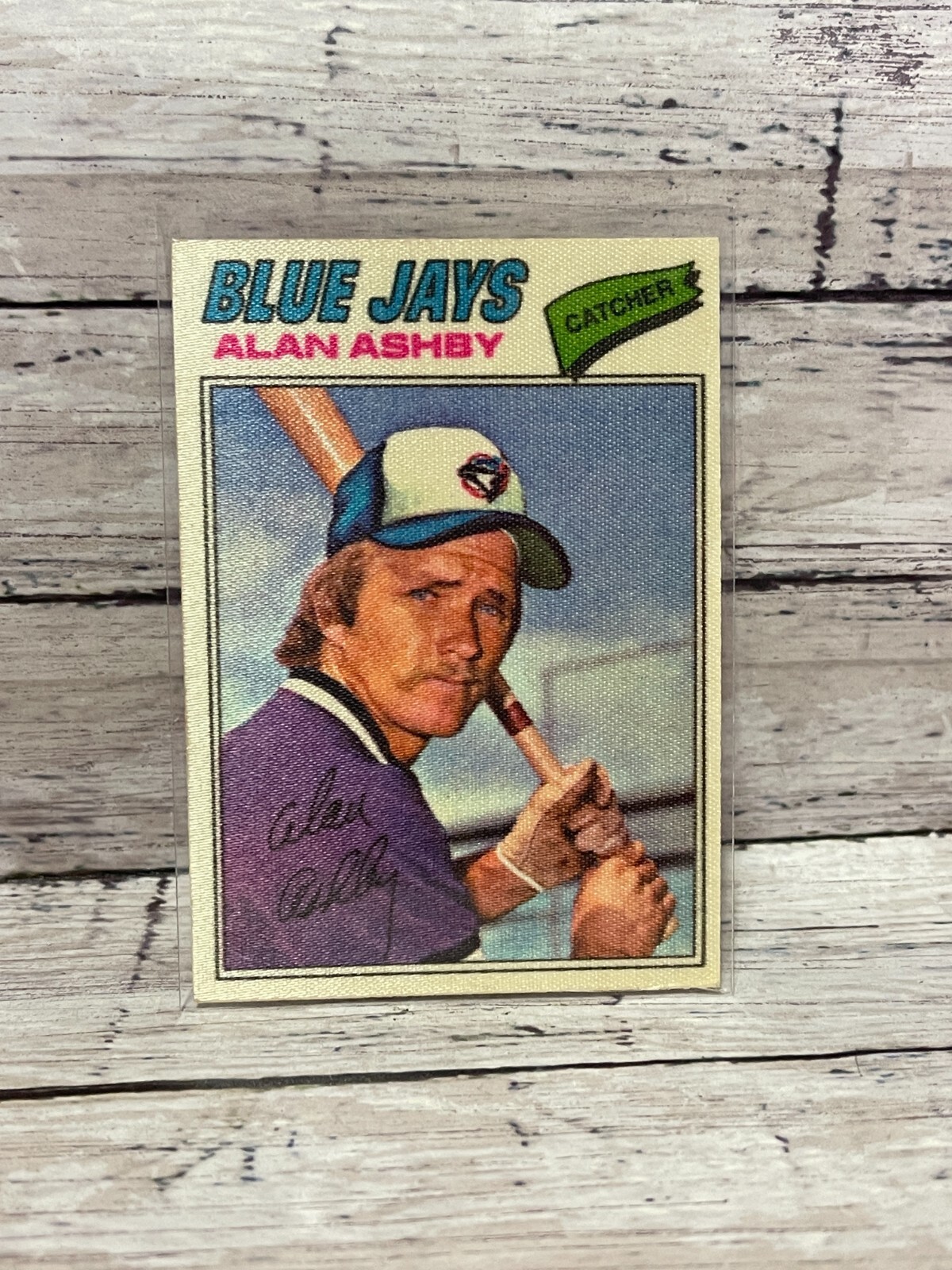 1977 Topps Cloth Stickers #1 Alan Ashby   (inv4)