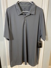 NWT Cool Grey Nike Golf Mens Dri-FIT Vertical Mesh Polo Size X Large